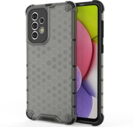 honeycomb Korpuso šarvuotas Dangtelis Su Gelio Rėmeliu Samsung Galaxy A33 5g Juodas