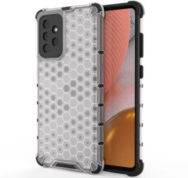 honeycomb Korpuso šarvuotas Dangtelis Su Gelio Rėmeliu Samsung Galaxy A72 4g Skaidrus