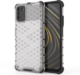 honeycomb šarvo Dėklas Su Gelio Rėmeliu, Skirtas xiaomi Poco M3, Skaidrus