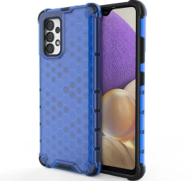 honeycomb šarvuotas Dėklas Su Geliniu Rėmeliu, Skirtas samsung Galaxy A03s (166.5), Mėlynas