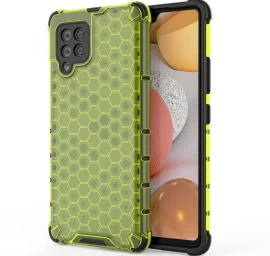 honeycomb šarvuotas Dėklas Su Geliniu Rėmeliu, Skirtas samsung Galaxy A42 5g, žalias