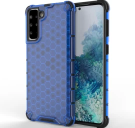 honeycomb šarvuotas Dėklas Su Geliniu Rėmeliu, Skirtas samsung Galaxy S22+ (s22 Plus), Mėlynas honeycomb šarvuotas Dėklas Su Geliniu Rėmeliu, Skirtas samsung Galaxy S22+ (s22 Plus), Mėlynas