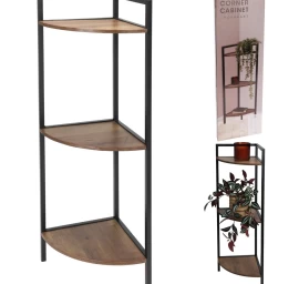 Horizontalus Metalinis įrengimas 3 Stalai 23,5x23,5x76 Cm