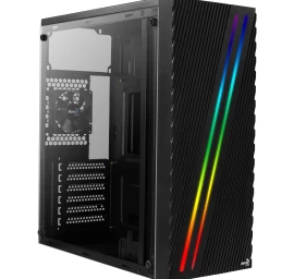 Housing Aerocool PGS STREAK A AEROPGSSTREAK-A-BKRG (ATX, Micro ATX, Mini ITX; black color)