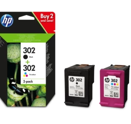 Hp 302 Juodo Ir Trispalvio Rašalo Rinkinys (x4d37ae)
