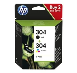 HP 304 2-pack Black/Tri-color (3JB05AE) Rašalinių kasečių komplektas, BK/CMY