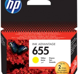 Hp 655 Geltonos Spalvos Rašalo Kasetė (cz112ae) Cz112ae