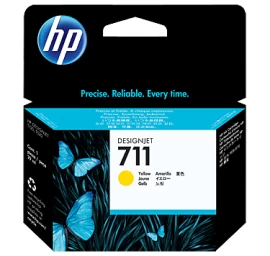 Hp 711 Geltonos Spalvos Kasetė Cz132a