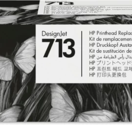 HP 713 (3ED58A) Printhead Replacement Kit, juoda, žydra, purpurinė, geltona