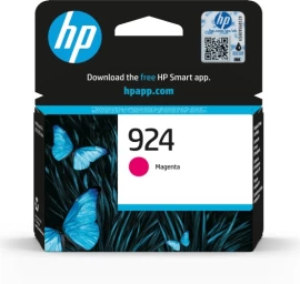 HP 924 (4K0U4NE) Rašalinė kasetė, Purpurinė