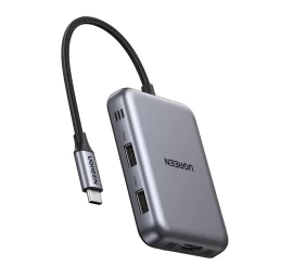 Hub 7in1 Usb-c į Hdmi Usb-c Usb-c Usb-a Sd Tf Skirstytuvas - Pilkas
