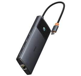 Hub Adapteris 10in1 Hdmi Usb-a Usb-c Rj45 Sd Tf - Pilkas