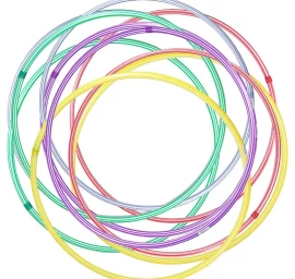Hula Hoop 80cm Mišrios Spalvos Kpl.20vnt.