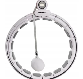 Hula Hop Su Masažuokliu, Svarmeniu Ir Skaitikliu Balta Ir Pilka Enero Fit