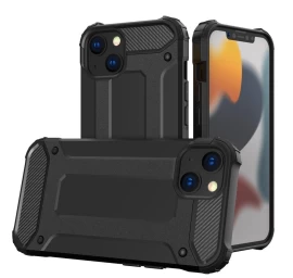 Hybrid Armor Dėklas Iphone 14 šarvuotas Hibridinis Dėklas Juodas