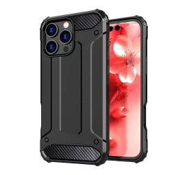hybrid Armor Dėklas iphone 16 Pro - Juodas