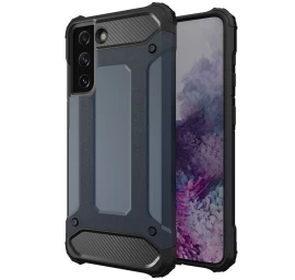 Hybrid Armor Dėklas Samsung Galaxy S23, Mėlynas šarvuotas Hibridinis Dangtelis