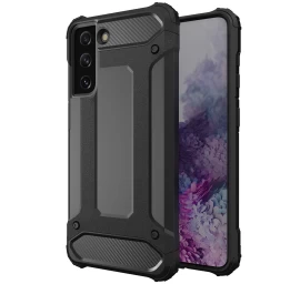 hybrid Armor Dėklas samsung Galaxy S23+ - Tvirtas Hibridinis Juodas Dangtelis