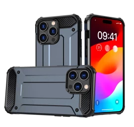 hybrid Armor Heavy Duty Dėklas iphone 15 Pro Max - Mėlynas