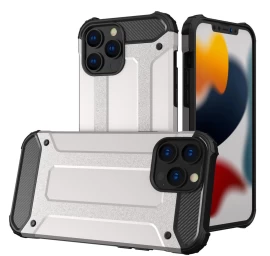 Hybrid Armor Hibridinis šarvinis Dėklas Iphone 13 Pro Sidabrinis