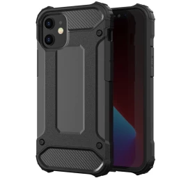 hybrid Armor šarvuotas Hibridinis Dėklas iphone 12 Pro Max, Juodas