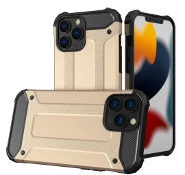Hybrid Armor šarvuotas Hibridinis Dėklas Iphone 13 Pro Max Auksinis