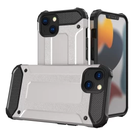 Hybrid Armor šarvuotas Hibridinis Dėklas Iphone 13 Sidabrinis