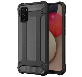 Hybrid Armor šarvuotas Hibridinis Dėklas Samsung Galaxy A03s Juodas