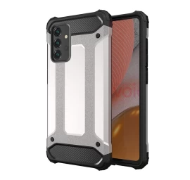 Hybrid Armor šarvuotas Hibridinis Dėklas Samsung Galaxy A72 4g Sidabrinis