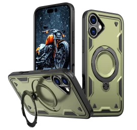 Hybrid Armor Trendy Magsafe Dėklas Iphone 16 Plus - žalias