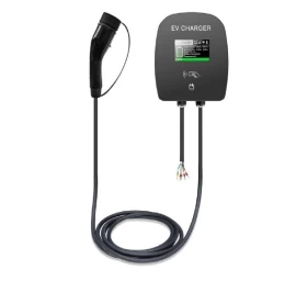 HYSUN firmos elektromobilių krovimo stotelė Wallbox 22kW su type 2 laidu, 5m ilgio, OCPP protokolu,
