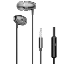 į Ausis įstatomos Ausinės Su 3,5 Mm Mini Lizdu Pilkos Spalvos