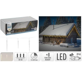 Icicle Lights Lauko 72 Vadovaujama šilta Balta Laikmatis