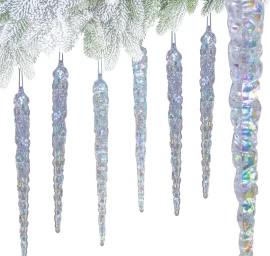Icicle Pakabinama Dekoracija 25 Cm 6 Vnt.