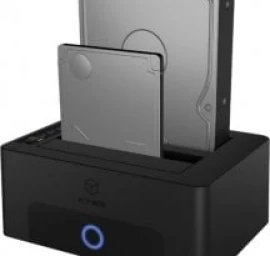 Icy Box 2x2,5&amp;quot; Arba 3,5&amp;quot; Sata Hdd Prijungimo Stotelė, Uasp Ir Sata Iii Ib-1232cl-u3