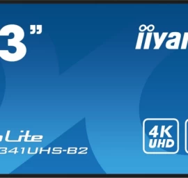 Iiyama Lh4341uhs-b2 Monitorius (42,5&amp;quot; /ips /60hz /3840 X 2160 / Juodos Spalvos )