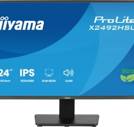 iiyama ProLite X2492HSU-B1 Monitorius 24'' IPS, FHD 1920x1080, 3 ms, 300 cd/m2, 120 Hz, Juoda