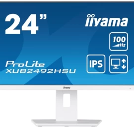 iiyama ProLite XUB2492HSU-W6 Monitorius 24'' IPS FHD 1920x1080 0.4 ms 250 cd/m2 100 Hz, Balta (SPEC)