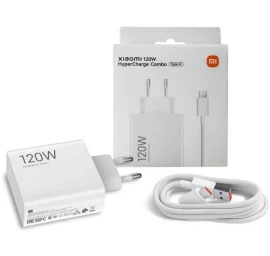 Įkroviklis Xiaomi HyperCharge Combo, USB-A, 120 W, baltas (BHR9462EU)