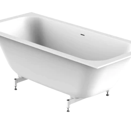 Įleidžiama akmens masės vonia Balteco Vigo 180x80 cm Xonyx™, balta blizgi