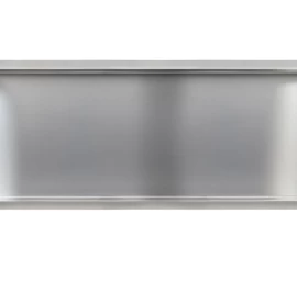 Įleidžiama berėmė sieninė lentyna Balneo Wall Box NO RIM, nerūdijančiojo plieno sp., 90x30x10 cm, OB-IN6-NR