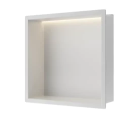 Įleidžiama sieninė lentyna Balneo Wall Box LED baltos sp., 30x30x10 cm, B0101050109-1