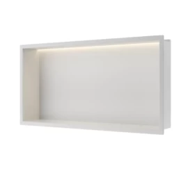 Įleidžiama sieninė lentyna Balneo Wall Box LED baltos sp., 60x30x10 cm, B0101050109-2