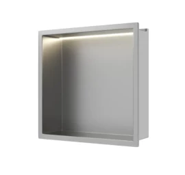 Įleidžiama sieninė lentyna Balneo Wall Box LED nerūdijančiojo plieno sp., 30x30x10 cm, B0101010109-1