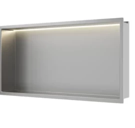 Įleidžiama sieninė lentyna Balneo Wall Box LED nerūdijančiojo plieno sp., 60x30x10 cm, B0101010109-2