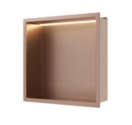 Įleidžiama sieninė lentyna Balneo Wall Box LED vario sp., 30x30x10 cm, B0101040109-1