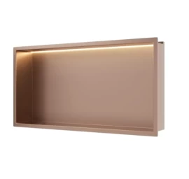 Įleidžiama sieninė lentyna Balneo Wall Box LED vario sp., 60x30x10 cm, B0101040109-2