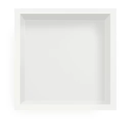 Įleidžiama sieninė lentyna Balneo Wall Box ONE su rėmeliu, baltos sp., 30x30x7 cm OB-WH1