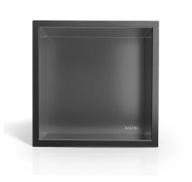 Įleidžiama sieninė lentyna Balneo Wall Box ONE su rėmeliu, metalo sp., 30x30x10 cm
