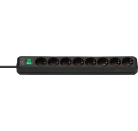 Ilgiklis BRENNENSTUHL Eco line 8 lizdai, 3m juoda sp.